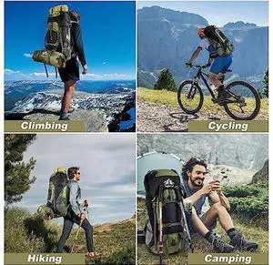 Night Cat Hiking Backpacks 90L Camping Backpacking Packs for Men Women Lightweight Outdoor for Mountaineering Traveling, No Internal Frame Night Cat Hiking Backpacks 90L Camping Backpacking Packs for Men Women Lightweight Outdoor for Mountaineering Traveling, No Internal Frame