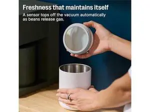 Fellow Atmos Electric Vacuum Canister & Storage Container - Airtight Coffee & Food Storage Containers - Coffee Containers - (Matte White, 1.2 Liter) Fellow Atmos Electric Vacuum Canister & Storage Container - Airtight Coffee & Food Storage Containers - Coffee Containers - (Matte White, 1.2 Liter)