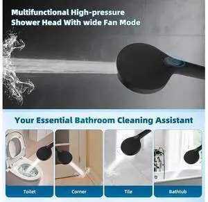 Hibbent All Metal cUPC Certified Shower Head, 10'' High Pressure Rain Shower Head, Handheld Showerhe Hibbent All Metal cUPC Certified Shower Head, 10'' High Pressure Rain Shower Head, Handheld Showerhe