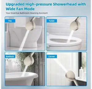 Hibbent All Metal CUPC Certified Shower Head, 10'' High Pressure Rainfall Shower Head, Handheld Show Hibbent All Metal CUPC Certified Shower Head, 10'' High Pressure Rainfall Shower Head, Handheld Show
