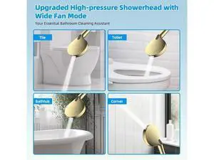 Hibbent All Metal CUPC Certified Shower Head, 10'' High Pressure Rainfall Shower Head, Handheld Show Hibbent All Metal CUPC Certified Shower Head, 10'' High Pressure Rainfall Shower Head, Handheld Show
