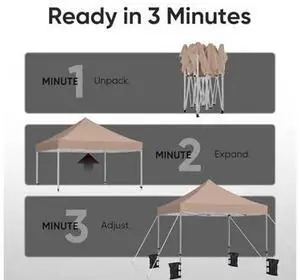 Quictent 10x10 Heavy Duty Pop up Canopy Tent, Easy up Commercial Instant Shelter with Wheeled Bag for Outdoor, Parties, Markets, Camping, 500D Silver Coated UPF 50+ Sun Shield Quictent 10x10 Heavy Duty Pop up Canopy Tent, Easy up Commercial Instant Shelter with Wheeled Bag for Outdoor, Parties, Markets, Camping, 500D Silver Coated UPF 50+ Sun Shield