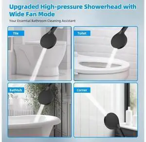 Hibbent All Metal CUPC Certified Shower Head, 10'' High Pressure Rainfall Shower Head, Handheld Show Hibbent All Metal CUPC Certified Shower Head, 10'' High Pressure Rainfall Shower Head, Handheld Show