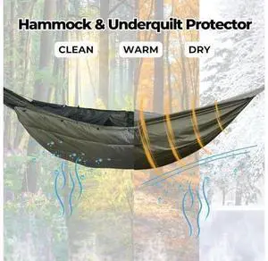 onewind 11ft Camping Hammock with Underquilt and Hammock Protector onewind 11ft Camping Hammock with Underquilt and Hammock Protector