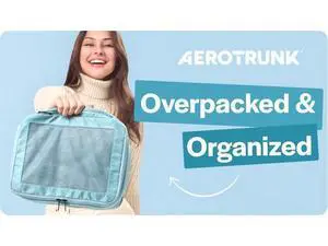 Aerotrunk Compression Packing Cubes for Travel - Luggage Organizer Bags - Double Zipper Packing Cubes for Suitcases (12-Pack, Purple) Aerotrunk Compression Packing Cubes for Travel - Luggage Organizer Bags - Double Zipper Packing Cubes for Suitcases (12-Pack, Purple)