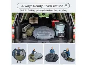 4/6 Person Easy Pop Up Tent,Camping Tent with Skylight and Rainfly,Waterproof,Quick Setup-Instant Te 4/6 Person Easy Pop Up Tent,Camping Tent with Skylight and Rainfly,Waterproof,Quick Setup-Instant Te