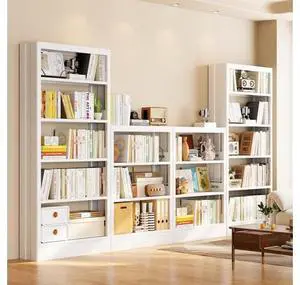 3-Tier Bookshelf with Adjustable Shelf, Metal Bookcase with Anti-Tip Kit & Book Stopper, 39.4" H Inc 3-Tier Bookshelf with Adjustable Shelf, Metal Bookcase with Anti-Tip Kit & Book Stopper, 39.4" H Inc