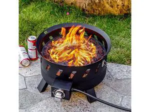 EcoNook 17.3 inch Portable Propane Fire Pits, Gas Fire Pit Bowl for Outside with Lid & Handle, Smokeless Gas Firebowl,Propane Firepit for Camping, Patio, Yard, Garden EcoNook 17.3 inch Portable Propane Fire Pits, Gas Fire Pit Bowl for Outside with Lid & Handle, Smokeless Gas Firebowl,Propane Firepit for Camping, Patio, Yard, Garden