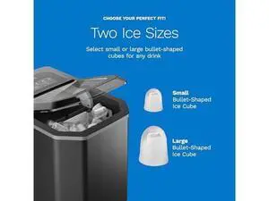 hOmeLabs Countertop Ice Maker 9 Ice Cubes in Just 6 Minutes, 26lbs in 24Hrs, 2 Ice Sizes, Self-Cleaning, Includes Ice Scoop & 5 Ice Bags, Black Portable Ice Maker for Home/Kitchen/Bar/Dorm/RV hOmeLabs Countertop Ice Maker 9 Ice Cubes in Just 6 Minutes, 26lbs in 24Hrs, 2 Ice Sizes, Self-Cleaning, Includes Ice Scoop & 5 Ice Bags, Black Portable Ice Maker for Home/Kitchen/Bar/Dorm/RV