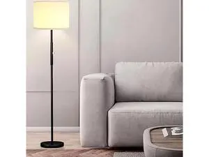 PARTPHONER Floor Lamp for Living Room Bedroom with Template Stencil, 65 Tall with Foot Switch Black Pole, Dimmable Simple Design Stand Up Lamp for Home Office Reading, Bedroom, Study Room, Office PARTPHONER Floor Lamp for Living Room Bedroom with Template Stencil, 65 Tall with Foot Switch Black Pole, Dimmable Simple Design Stand Up Lamp for Home Office Reading, Bedroom, Study Room, Office