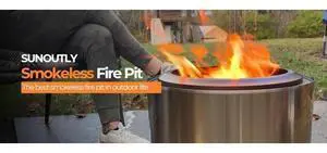 Smokeless Fire Pit, 19.7 inch Firepits for Outside with Removable Ash Pan, Portable Low Smoke Stainless Steel Outdoor Fire Pits, Lightweight Wood Burning Smokeless Firepit for Camping, Bonfire, Picnic Smokeless Fire Pit, 19.7 inch Firepits for Outside with Removable Ash Pan, Portable Low Smoke Stainless Steel Outdoor Fire Pits, Lightweight Wood Burning Smokeless Firepit for Camping, Bonfire, Picnic