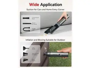 REDTIGER Car Vacuum Cordless, 21000PA Portable Handheld Vacuum Up to 70 Mins Runtime, 3.5H USB-C Fast Charge, Lightweight 4 in1 Mini Hand Held Cleaner Power for Car Home Outdoor Camp Pet Food Black REDTIGER Car Vacuum Cordless, 21000PA Portable Handheld Vacuum Up to 70 Mins Runtime, 3.5H USB-C Fast Charge, Lightweight 4 in1 Mini Hand Held Cleaner Power for Car Home Outdoor Camp Pet Food Black