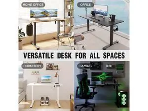 55 Inch, Height Adjustable Sit Stand Up, Wood Desktop, Work Home Office Computer PC Table, Tall Standup Workstation, Gaming Writing Study Bedroom Rising Desks, Black 55 Inch, Height Adjustable Sit Stand Up, Wood Desktop, Work Home Office Computer PC Table, Tall Standup Workstation, Gaming Writing Study Bedroom Rising Desks, Black