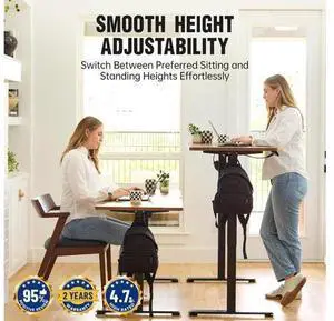 55 Inch, Height Adjustable Sit Stand Up, Wood Desktop, Work Home Office Computer PC Table, Tall Standup Workstation, Gaming Writing Study Bedroom Rising Desks, Brown 55 Inch, Height Adjustable Sit Stand Up, Wood Desktop, Work Home Office Computer PC Table, Tall Standup Workstation, Gaming Writing Study Bedroom Rising Desks, Brown
