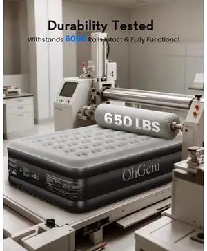 20" Queen Air Mattress (1-Pack) with Built in Pump, Inflatable Blow Up Bed, Upgraded Air Column Support for Enhanced Stability, Raised Height for Easy Entry & Exit, 650 lbs Capacity 20" Queen Air Mattress (1-Pack) with Built in Pump, Inflatable Blow Up Bed, Upgraded Air Column Support for Enhanced Stability, Raised Height for Easy Entry & Exit, 650 lbs Capacity