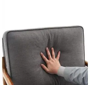 Linen Dark Grey Mid Century Modern Accent Chair, Soild Wood Padding Lounge Armchairs Side Sitting Chairs for Living Room, Bedroom, Guest Room Linen Dark Grey Mid Century Modern Accent Chair, Soild Wood Padding Lounge Armchairs Side Sitting Chairs for Living Room, Bedroom, Guest Room