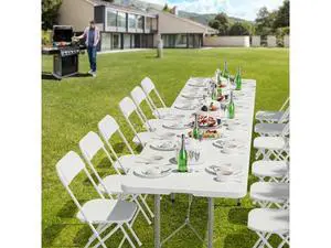 6-Foot Portable Plastic Folding Table,Rectangular HDPE Tabletop Foling Table for Indoor and Outdoor Use with Carrying Handle,White 2 Pack 6-Foot Portable Plastic Folding Table,Rectangular HDPE Tabletop Foling Table for Indoor and Outdoor Use with Carrying Handle,White 2 Pack