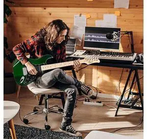Full Size Electric Guitar for Music Lover Beginner with 20W Amp and Accessories Pack Guitar Bag (GREEN, 39" Right Handed) Full Size Electric Guitar for Music Lover Beginner with 20W Amp and Accessories Pack Guitar Bag (GREEN, 39" Right Handed)