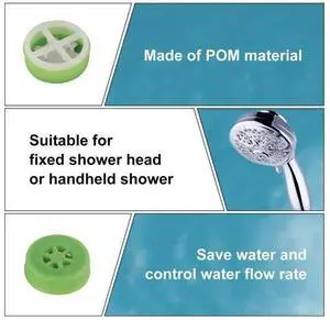 Hibbent All Metal 10'' Dual Filtered Rainfall Shower Head Combo with 9 PCS Water Flow Restrictor Hibbent All Metal 10'' Dual Filtered Rainfall Shower Head Combo with 9 PCS Water Flow Restrictor