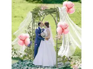85in Wooden Arbor, Wedding Arch for Ceremony, Wood Trellis for Plant Climbing, Christmas Decor Pergola for Garden Backyard, Lawn (Olive Green) 85in Wooden Arbor, Wedding Arch for Ceremony, Wood Trellis for Plant Climbing, Christmas Decor Pergola for Garden Backyard, Lawn (Olive Green)