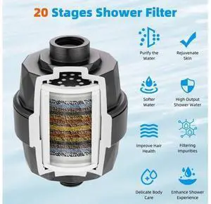 Hibbent Shower Head with Shower Filter,10 Inch High Pressure Rainfall Shower Head,Handheld Showerhea Hibbent Shower Head with Shower Filter,10 Inch High Pressure Rainfall Shower Head,Handheld Showerhea