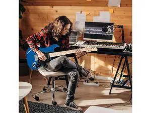 Full Size Electric Guitar for Music Lover Beginner with 20W Amp and Accessories Pack Guitar Bag (BLUE, 39" Right Handed) Full Size Electric Guitar for Music Lover Beginner with 20W Amp and Accessories Pack Guitar Bag (BLUE, 39" Right Handed)