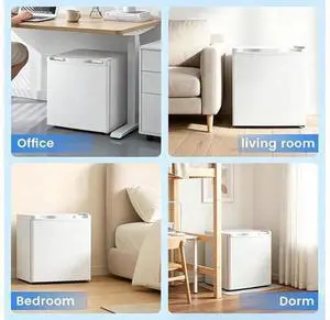 Antarctic Star Mini Fridge, Rated 1.6 cu.ft, Small Upright Refrigerator with Removable Shelves, 7 Ad Antarctic Star Mini Fridge, Rated 1.6 cu.ft, Small Upright Refrigerator with Removable Shelves, 7 Ad