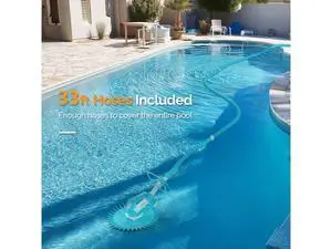 Pool Vacuum Cleaner Automatic Sweeper Swimming Pool Creepy Crawler Vacuum with 33FT Hoses (Shining Blue) Pool Vacuum Cleaner Automatic Sweeper Swimming Pool Creepy Crawler Vacuum with 33FT Hoses (Shining Blue)