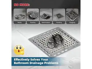 Hibbent 13 Rainfall Showerhead Combo with Bathroom Shower Hair Catcher Hibbent 13 Rainfall Showerhead Combo with Bathroom Shower Hair Catcher