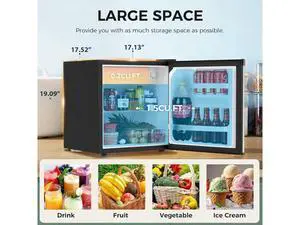 Antarctic Star 1.7 Cu.Ft Compact Refrigerator,Adjustable Thermostat,Removable Glass Shelf,Single Rev Antarctic Star 1.7 Cu.Ft Compact Refrigerator,Adjustable Thermostat,Removable Glass Shelf,Single Rev