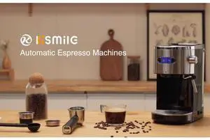 Kismile 20-Bar Espresso Machines,Semi-Automatic Espresso Machines with Milk Frother Steam Wand and Capsule Compatible,Professional Makers with Removable Water Tank for Latte &Cappuccino(BLACK) Kismile 20-Bar Espresso Machines,Semi-Automatic Espresso Machines with Milk Frother Steam Wand and Capsule Compatible,Professional Makers with Removable Water Tank for Latte &Cappuccino(BLACK)
