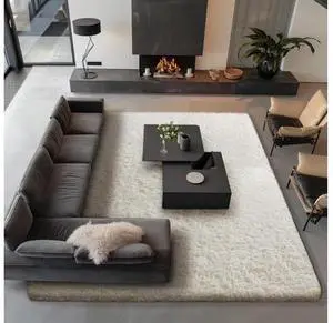 Area Rugs 9x12 Living Room, Large Ivory Bedroom Carpet, Big Shag Indoor Thick Soft Nursery Rug, Fluffy Carpets for Boy and Girls Room Dorm Home Decor Aesthetic Area Rugs 9x12 Living Room, Large Ivory Bedroom Carpet, Big Shag Indoor Thick Soft Nursery Rug, Fluffy Carpets for Boy and Girls Room Dorm Home Decor Aesthetic