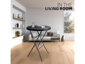 Byliable 32in Cocktail Table Black High Top Folding, Portable Bar Height Folding Table Round with Removable Carbon Black Legs, Indoor Outdoor Banquet for Parties, Commercial, Speech Byliable 32in Cocktail Table Black High Top Folding, Portable Bar Height Folding Table Round with Removable Carbon Black Legs, Indoor Outdoor Banquet for Parties, Commercial, Speech