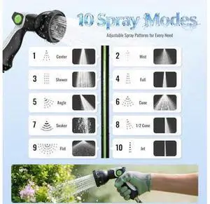 Retractable Garden Hose Reel 100ft, 1/2'' Wall Mounted Water Hose Reel Heavy Duty with 10 Pattern Nozzle, Slow Auto Rewind, Any Length Lock, 180° Swivel Bracket Retractable Garden Hose Reel 100ft, 1/2'' Wall Mounted Water Hose Reel Heavy Duty with 10 Pattern Nozzle, Slow Auto Rewind, Any Length Lock, 180° Swivel Bracket