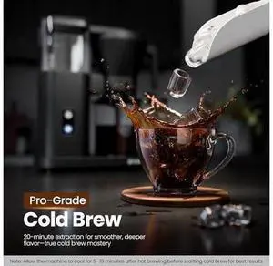 Kismile SCA-Certified 8 Cup Drip Coffee Maker, Pour Over Coffee Machine with 3s Instant Heat 197205, Adjustable Flow Control, Removable Water Tank, Deep Cold Brew & 40 Min Keep Warm (Black) Kismile SCA-Certified 8 Cup Drip Coffee Maker, Pour Over Coffee Machine with 3s Instant Heat 197205, Adjustable Flow Control, Removable Water Tank, Deep Cold Brew & 40 Min Keep Warm (Black)
