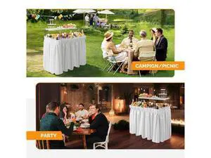 Ice Table with Extra Storage Shelf, Portasble Cooler Side Table with Removable Skirt, Patio Table, Indoor & Outdoor Bar for Events, Parties and Camping Ice Table with Extra Storage Shelf, Portasble Cooler Side Table with Removable Skirt, Patio Table, Indoor & Outdoor Bar for Events, Parties and Camping
