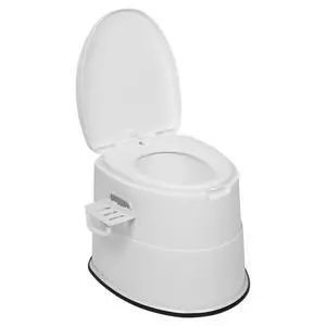Portable Toilet | Indoor Outdoor Commode w/Detachable Inner Bucket & Removable Paper Holder, Lightweight & Compact for Camping, Boat, Van, Emergency Use (White) Portable Toilet | Indoor Outdoor Commode w/Detachable Inner Bucket & Removable Paper Holder, Lightweight & Compact for Camping, Boat, Van, Emergency Use (White)