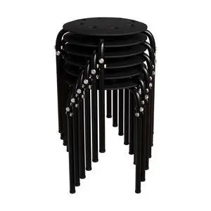 6 Pack Round Plastic Stackable Stools for Home Office, Black | Space-saving, Portable Nesting Stool, Multi-purpose Stacking Stools, Indoor Outdoor Decor, Decorative Stool for Home 6 Pack Round Plastic Stackable Stools for Home Office, Black | Space-saving, Portable Nesting Stool, Multi-purpose Stacking Stools, Indoor Outdoor Decor, Decorative Stool for Home