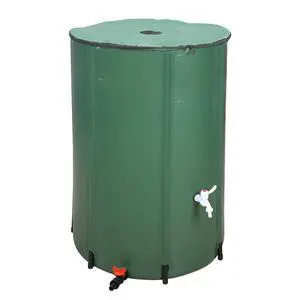 PVC Collapsible Rain Barrel, Green, 132 Gallon | Upgraded Foldable PVC Rain Water Collection Barrel, Water Barrel with Filter Mesh, Double-Seal Spigot & Overflow Connector PVC Collapsible Rain Barrel, Green, 132 Gallon | Upgraded Foldable PVC Rain Water Collection Barrel, Water Barrel with Filter Mesh, Double-Seal Spigot & Overflow Connector