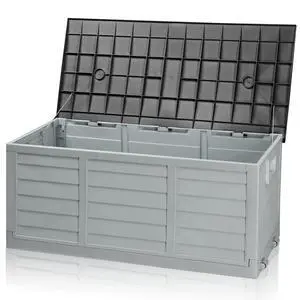 75 Gallon Collapsible Outdoor Storage Box, Grey Body, Black Lib | Collapsible Deck Box with Wheels, Weatherproof Outdoor Storage Box for Deck, Patio, Porch, Backyard and Garage 75 Gallon Collapsible Outdoor Storage Box, Grey Body, Black Lib | Collapsible Deck Box with Wheels, Weatherproof Outdoor Storage Box for Deck, Patio, Porch, Backyard and Garage
