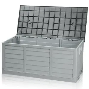 75 Gallon Collapsible Outdoor Storage Box, Grey | Collapsible Deck Box with Wheels, Weatherproof Outdoor Storage Box for Deck, Patio, Porch, Backyard and Garage 75 Gallon Collapsible Outdoor Storage Box, Grey | Collapsible Deck Box with Wheels, Weatherproof Outdoor Storage Box for Deck, Patio, Porch, Backyard and Garage