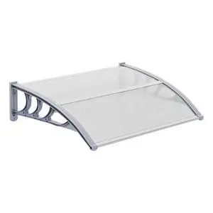 Window Awning Door Canopy Exterior, 30" x 40" Awnings for Doors Polycarbonate Cover Patio Door Awning Rain Snow Sunlight Protection Hollow Sheet (Clear Board & Grey Bracket) Window Awning Door Canopy Exterior, 30" x 40" Awnings for Doors Polycarbonate Cover Patio Door Awning Rain Snow Sunlight Protection Hollow Sheet (Clear Board & Grey Bracket)