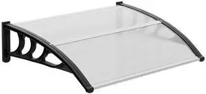 Window Awning Door Canopy Exterior, 30" x 40" Awnings for Doors Polycarbonate Cover Patio Door Awning Rain Snow Sunlight Protection Hollow Sheet (Clear Board & Black Bracket) Window Awning Door Canopy Exterior, 30" x 40" Awnings for Doors Polycarbonate Cover Patio Door Awning Rain Snow Sunlight Protection Hollow Sheet (Clear Board & Black Bracket)