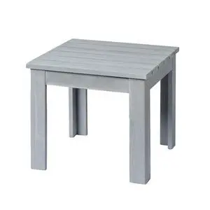 Outdoor Wooden Side Table, Square Patio Side Table, Small Outdoor Table for Patio, Backyard, Garden, Poolside, Balcony, Adirondack Conversation End Table (Grey) Outdoor Wooden Side Table, Square Patio Side Table, Small Outdoor Table for Patio, Backyard, Garden, Poolside, Balcony, Adirondack Conversation End Table (Grey)