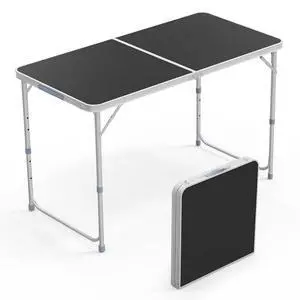 4FT White Folding Table with Carrying Handle Height Adjustable Lightweight Fold Up Portable for Indoor Outdoor Picnic,Camping,Hiking,Fishing,BBQ 4FT White Folding Table with Carrying Handle Height Adjustable Lightweight Fold Up Portable for Indoor Outdoor Picnic,Camping,Hiking,Fishing,BBQ