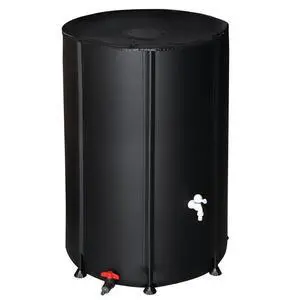 Upgraded 100 Gallon Collapsible Rain Barrel, Portable Water Storage Collection System, Weather Proof Sturdy Tank Catcher Container with Filter Spigot Overflow Kit Black Upgraded 100 Gallon Collapsible Rain Barrel, Portable Water Storage Collection System, Weather Proof Sturdy Tank Catcher Container with Filter Spigot Overflow Kit Black