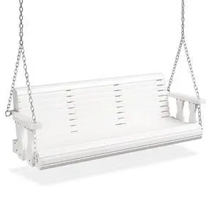 2026 Upgraded 5 FT Wooden Porch Swing, 880 LBS Heavy Duty, White | 2026 Upgraded Design; Heavy-Duty Wooden Swing; Supports 880 Lbs; Hanging Chains Included; Ideal For Garden, Patio & Yard 2026 Upgraded 5 FT Wooden Porch Swing, 880 LBS Heavy Duty, White | 2026 Upgraded Design; Heavy-Duty Wooden Swing; Supports 880 Lbs; Hanging Chains Included; Ideal For Garden, Patio & Yard