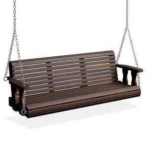 2026 Upgraded 5 FT Wooden Porch Swing, 880 LBS Heavy Duty, Rustic | 2026 Upgraded Design; Heavy-Duty Wooden Swing; Supports 880 Lbs; Hanging Chains Included; Ideal For Garden, Patio & Yard 2026 Upgraded 5 FT Wooden Porch Swing, 880 LBS Heavy Duty, Rustic | 2026 Upgraded Design; Heavy-Duty Wooden Swing; Supports 880 Lbs; Hanging Chains Included; Ideal For Garden, Patio & Yard