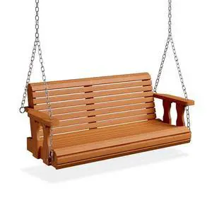 2026 Upgraded 4 FT Wooden Porch Swing, 880 LBS Heavy Duty, Brown | 2026 Upgraded Design; Heavy-Duty Wooden Swing; Supports 880 Lbs; Hanging Chains Included; Ideal For Garden, Patio & Yard 2026 Upgraded 4 FT Wooden Porch Swing, 880 LBS Heavy Duty, Brown | 2026 Upgraded Design; Heavy-Duty Wooden Swing; Supports 880 Lbs; Hanging Chains Included; Ideal For Garden, Patio & Yard