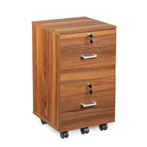 VINGLI 2 Drawer File Cabinet with Lock, Wood Grain Walnut File Cabinet for Letter Size File Folders with Tabs, Under Desk Rolling File Cabinets for Home Office, Mobile Filing Cabinet Printer Stand VINGLI 2 Drawer File Cabinet with Lock, Wood Grain Walnut File Cabinet for Letter Size File Folders with Tabs, Under Desk Rolling File Cabinets for Home Office, Mobile Filing Cabinet Printer Stand